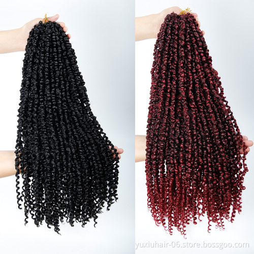 passion twist crochet hair 22 inches braiding hair for women wholesale synthetic crochet braid hair